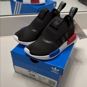 Brand New Adidas Kids NMD360C Black Sneakers